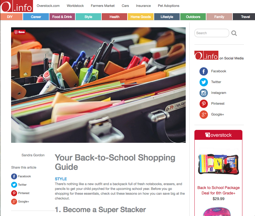 Overstock.com: Your Back to School Shopping Guide